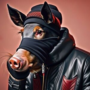 Stylish Black Dog Jacket